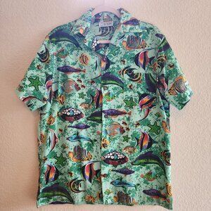 Classic Paradise By Tiki Swag Hawaiiian Button-up- Large